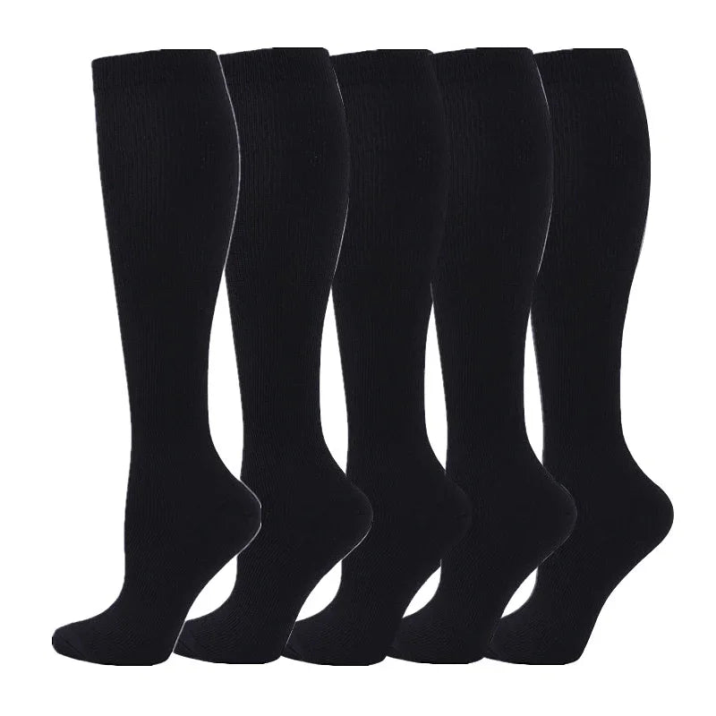 3/6/7Calf Compression Socks Men Medical Varicose Veins Diabetes Edema Sports Socks Running Football Basketball Riding Knee Socks