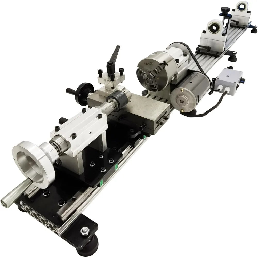 450W Pool Cue Lathe 0-2000RPM Billiard Cue Lathe Machine 0.87" Spindle Hole for Billiard Stick Repairing Turning Drilling