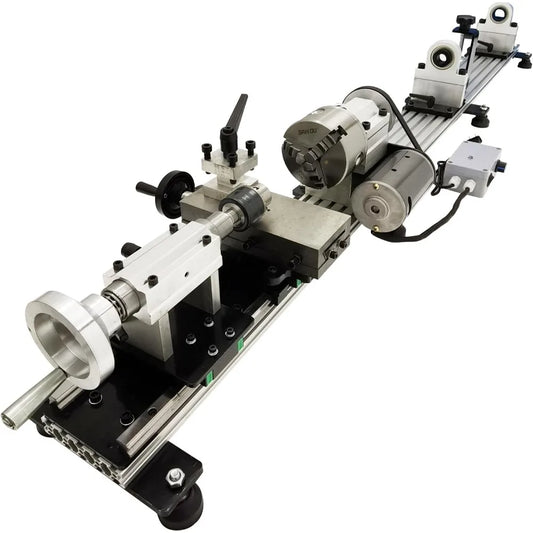 450W Pool Cue Lathe 0-2000RPM Billiard Cue Lathe Machine 0.87" Spindle Hole for Billiard Stick Repairing Turning Drilling