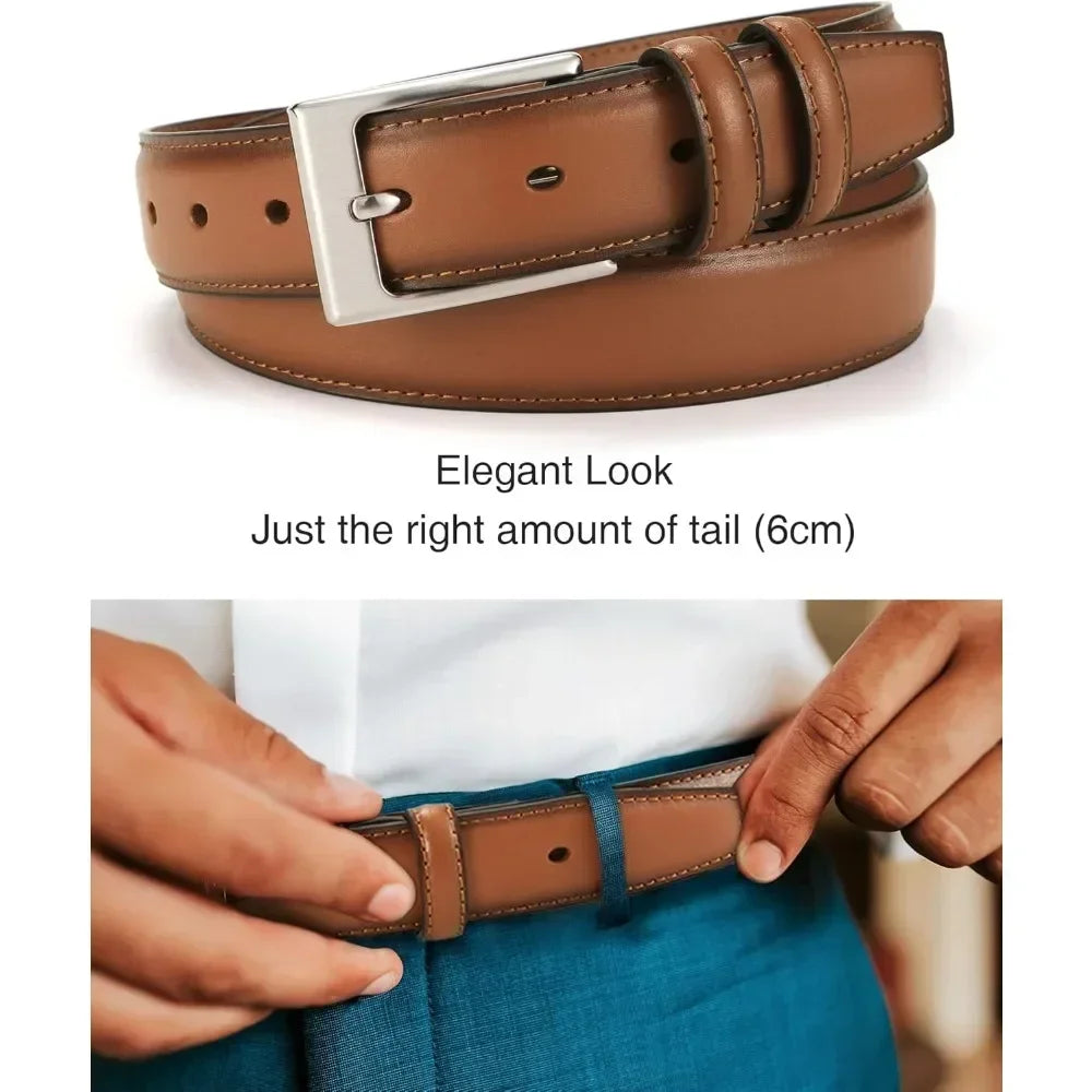 Mens Leather Belt Gift For Men Dress Shoes Companion