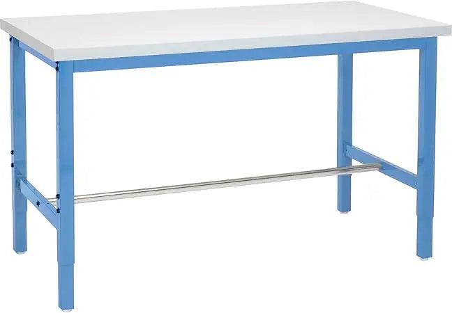 Production Workbench - Plastic Laminate Square Edge - Blue, 60" W x 30" D