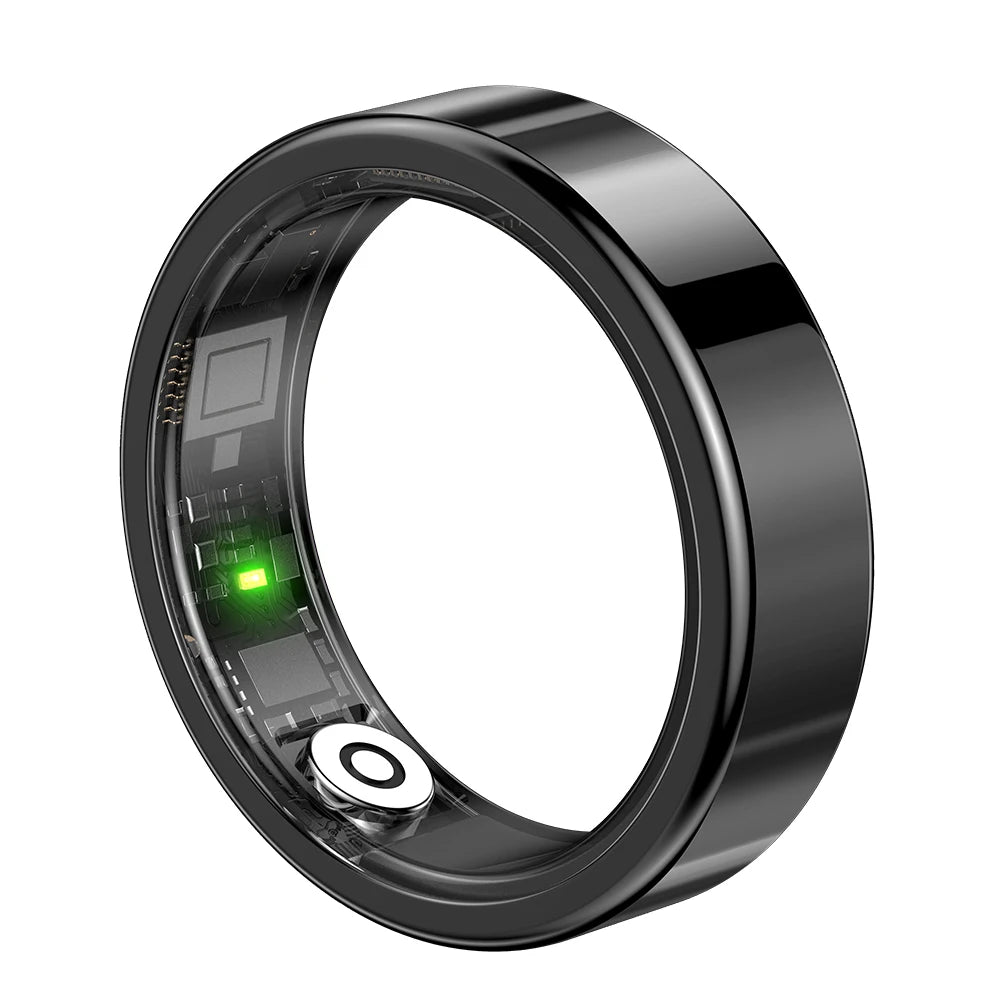 SR09 Smart Ring Health Tracker with Gesture Control Fitness Ring Heart Rate Blood Oxygen Monitor for Women Men for Android & iOS