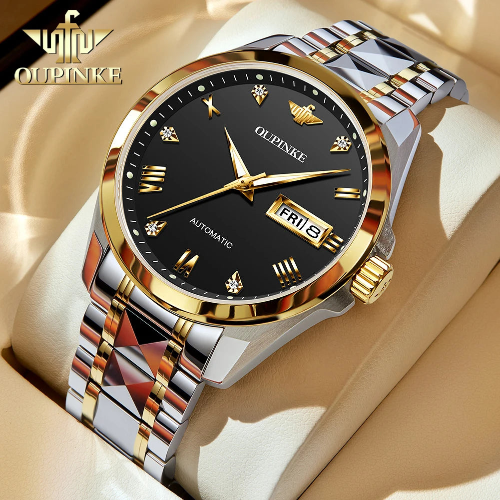 OUPINKE 3171 Fashion Ladies Watches Bracelet Set Box Automatic Mechanical Watch for Women Date Brand Original  Luxury Wristwatch