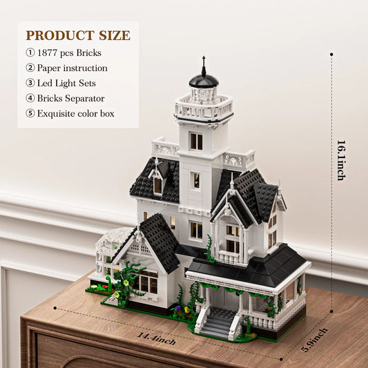 1877 Pcs Magic House Blocks Set Owens House Building Set Creator Architecture Model Home Office Decor Gift for Adults