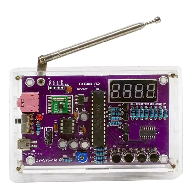 Do It Yourself FM Radio Kit With Digital Display 87 108MHz RDA5807S