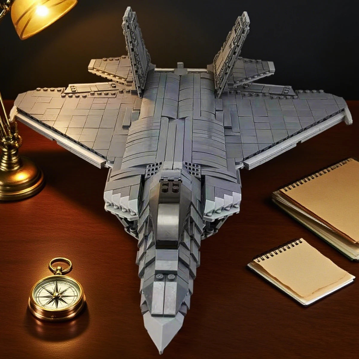 WW2 Airplane Military F22 Raptor fighter Jet Model Building Blocks J-20 Soldier Air Missile  Aircraft Bricks Model Set Kid Toy