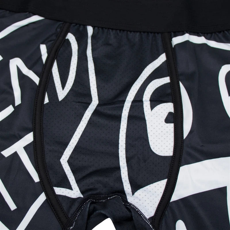 5Pcs Fashion Print Men Underwear Boxer Cueca Man Panties Lingerie Men Underpants Boxershorts Trunks Plus Size XL-5XL Men's Boxer