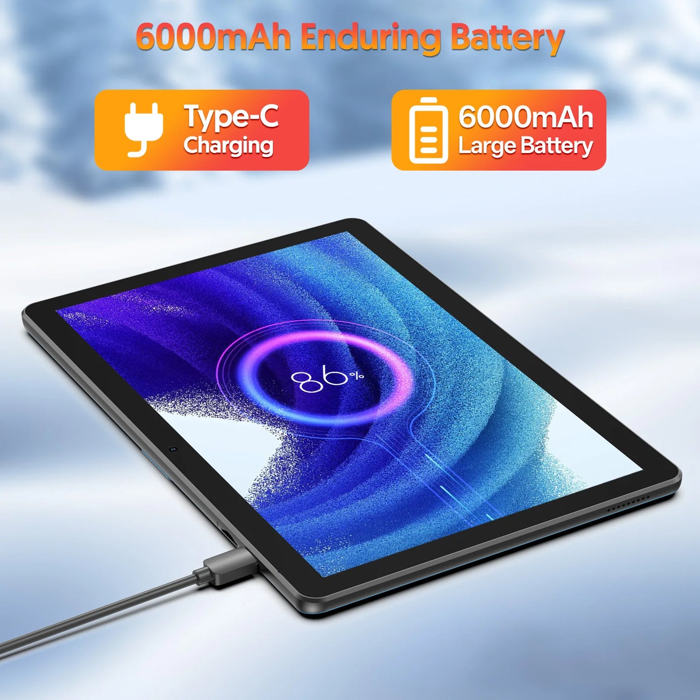 10-inch Android 13 tablet, quad-core processor, 7GB (3G+4G memory expansion) RAM+64GB ROM, dual cameras, WiFi, Bluetooth