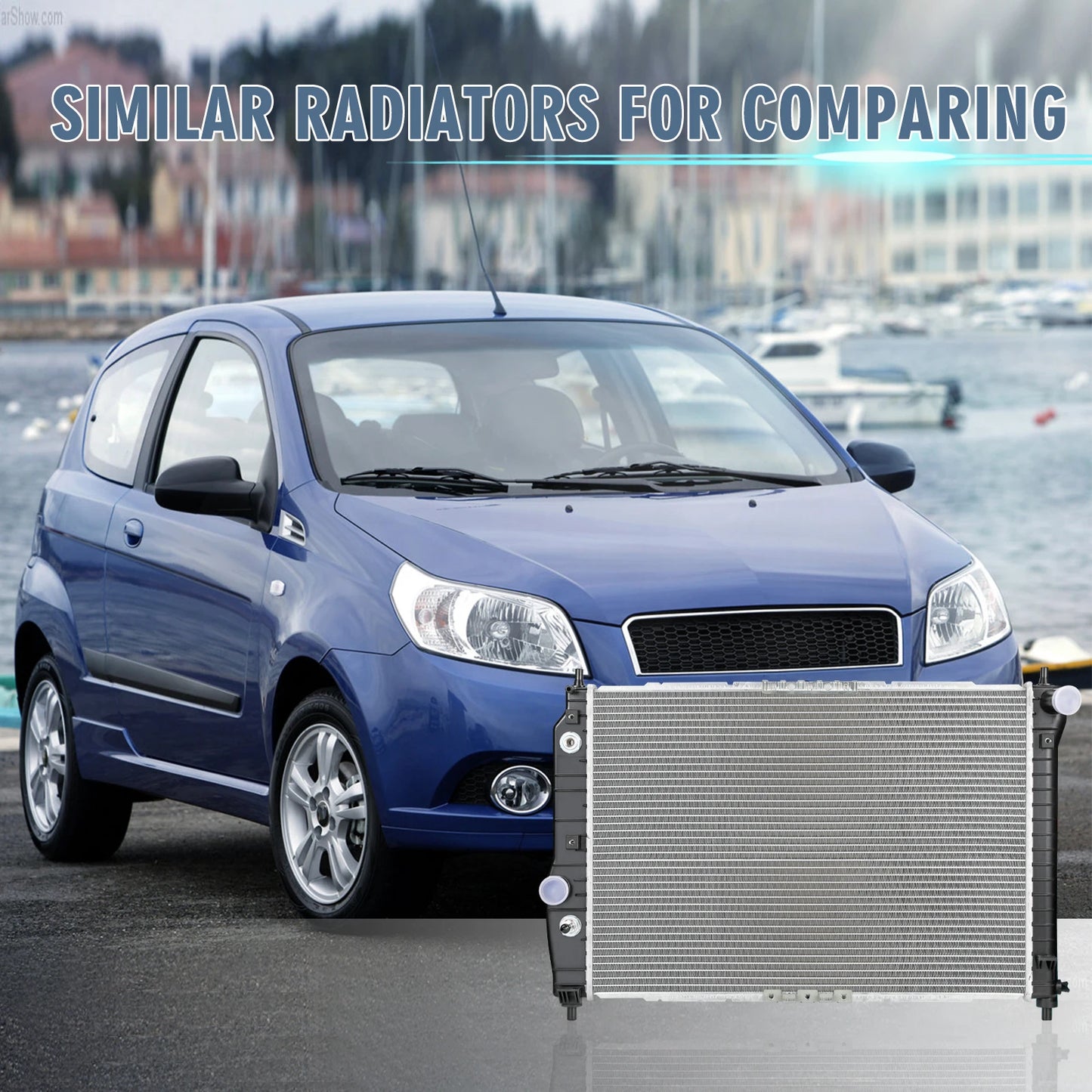 Aluminium Radiator direct for 04-09 Suzuki Swift Pontiac G3Wave Wave5 Aveo5