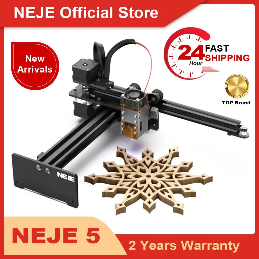 NEJE 5 Wireless Portable Laser Cutter / Engraver with A40630 Laser Module For Wood Leather Acrylic Portable Laser Engraving