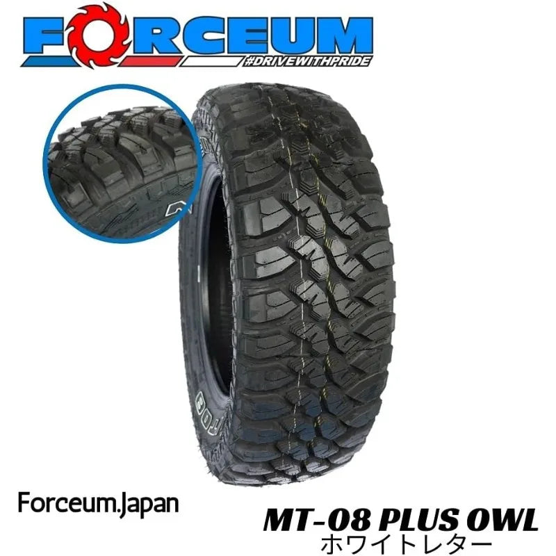 M/T 08 Plus Mud Off-Road Light Truck Radial Tire-LT235/75R15 235/75/15 235/75-15 104/101Q Load Range C LRC 6-Ply OWL Out