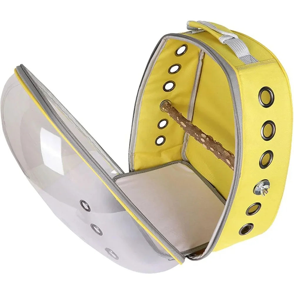 Bird cage Pet Parrot Carrier BirdsTravel Bag Backpack Space Capsule Portable and Breathable Sightseeing Outdoor Transparent Bird