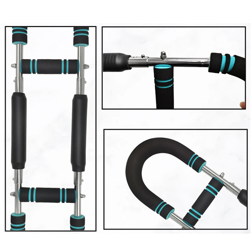 Adjustable Arm Trainer with Foam Handle Wrist Strength Exerciser U-Shaped Chest Expander for Indoor Outdoor Fitness Equipment