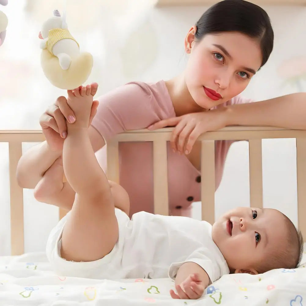 Wooden Bedside Bassinet, Pine Wood Crib With Detachable Fence And Wheels, Baby Bed Crib For Newborns And Infants