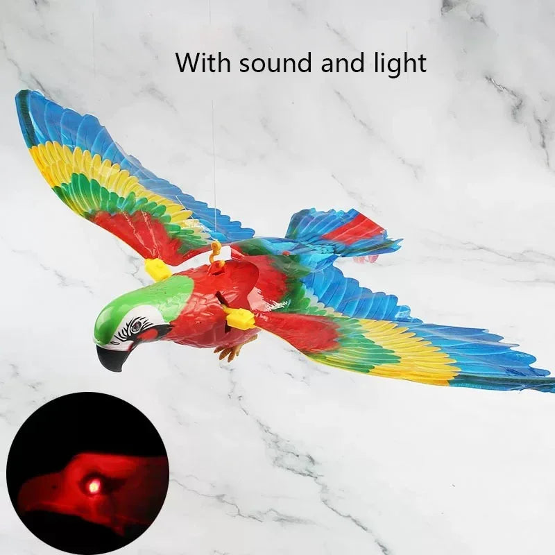 Simulation Bird Interactive Cat Toys Electric Hanging Eagle Flying Bird Cat Teasering Play Cat Stick Scratch Rope Pet Toys Snake