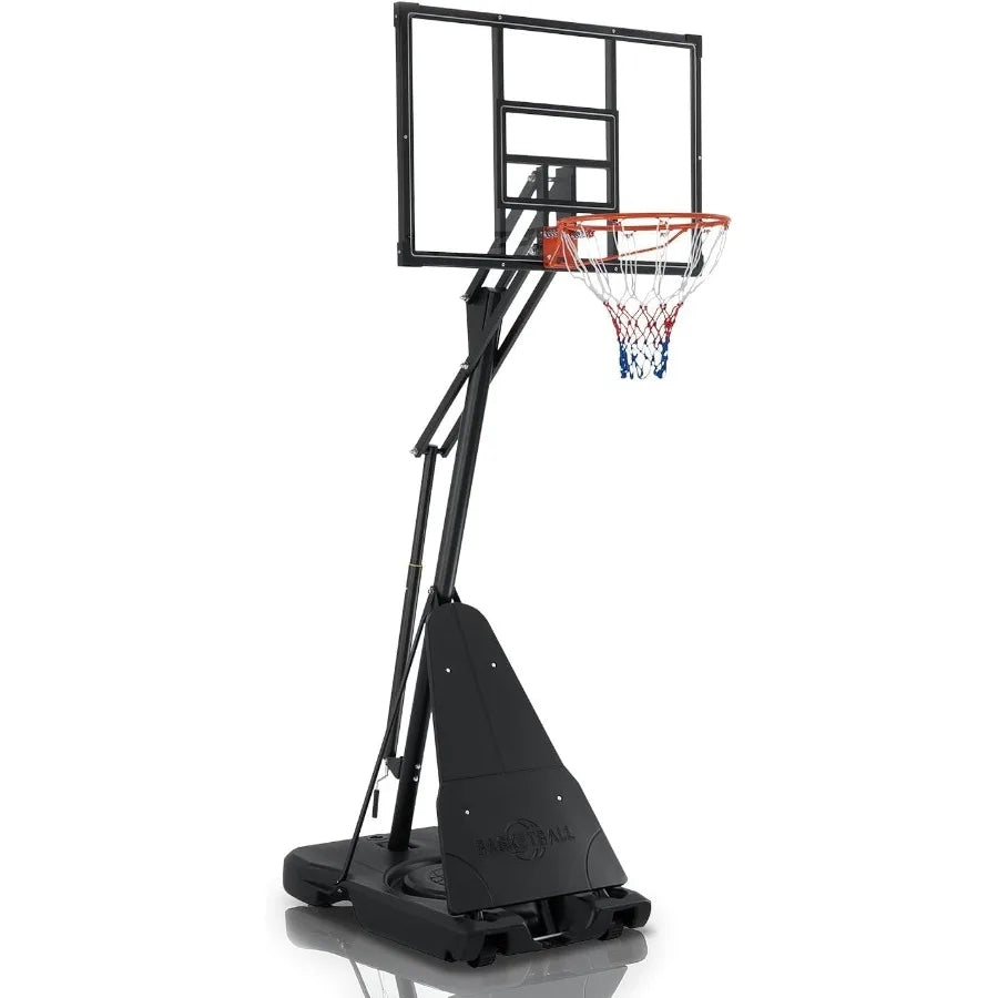 Portable Basketball Hoop Outdoor 6.9FT 10FT Adjustable Basketball Hoop for and Adults in Outdoor Indoor with Sturdy PE Base and