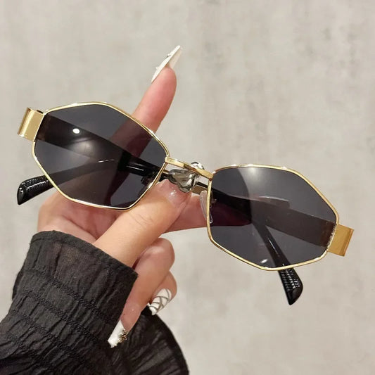 Vintage Special-Shaped Sunglasses Women Men Square Sun Glasses Female Retro Polygon Oculos De Sol ﻿for Male Eyeglass Eyewear