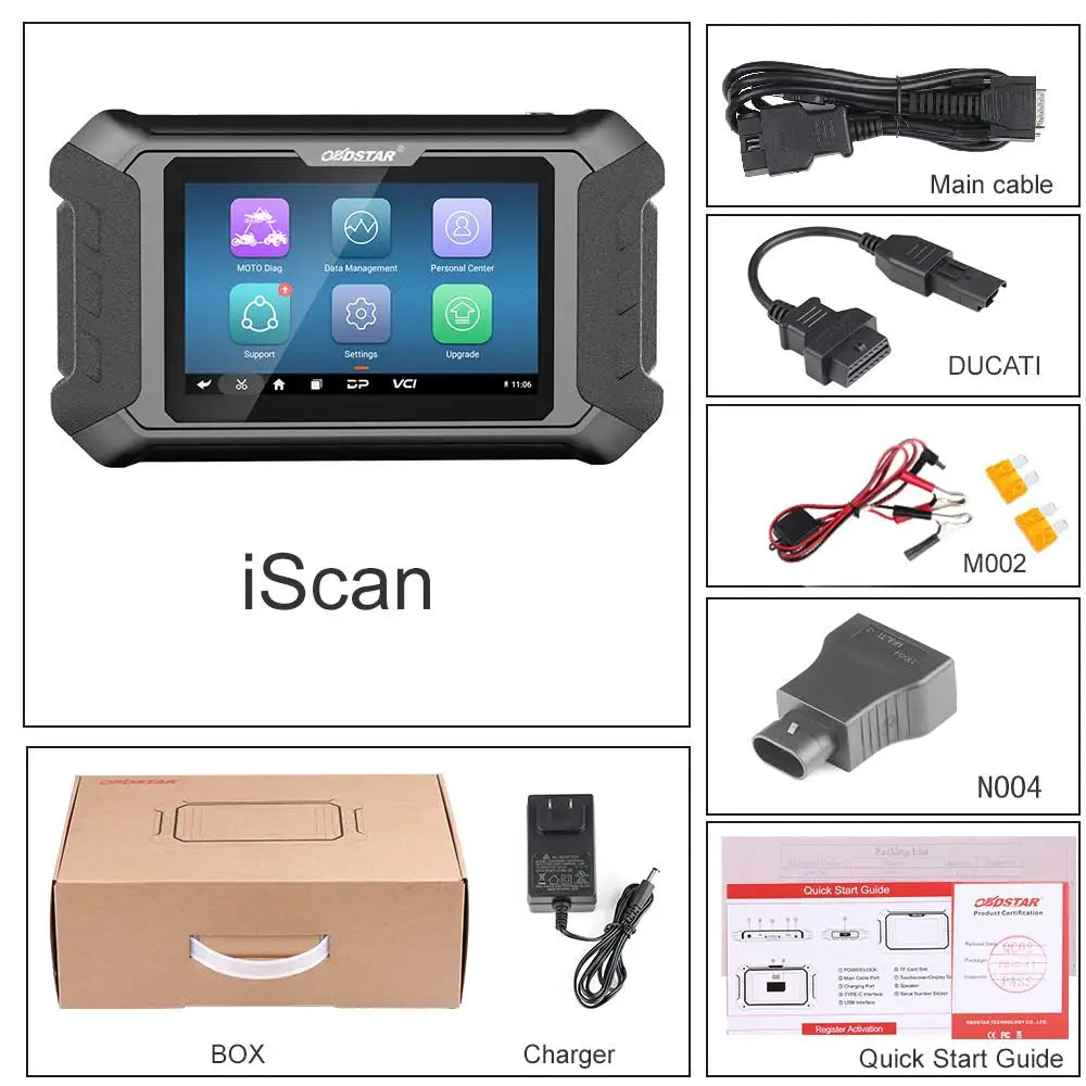OBDSTAR iScan for DUCATI Motorcycle Diagnose and Key Programming Intelligent Motorcycle Diagnostic Equipment