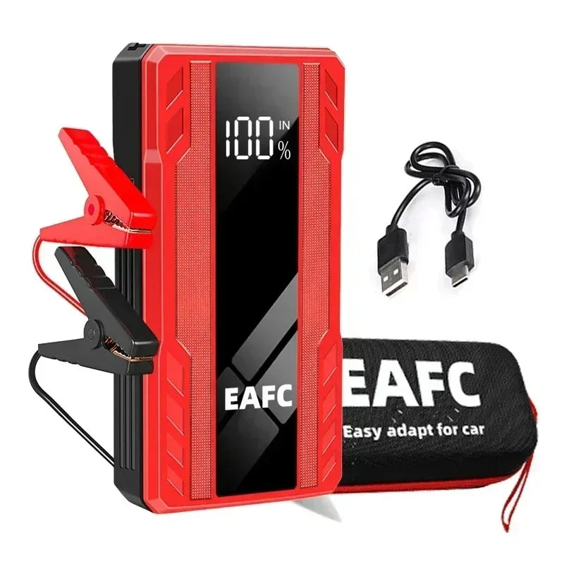 EAFC 1000A/1200A Jump Starter Power Bank Portable Charger Starting Device for 3.0L Emergency Car Battery Jump Starter