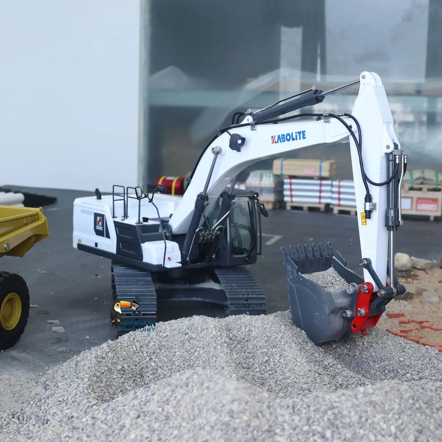 US Stock 1/18 Kabolite K961 100S RC Hydraulic Excavator HUINA Upgraded K336GC Digger Construction Vehicle Toy for Adults