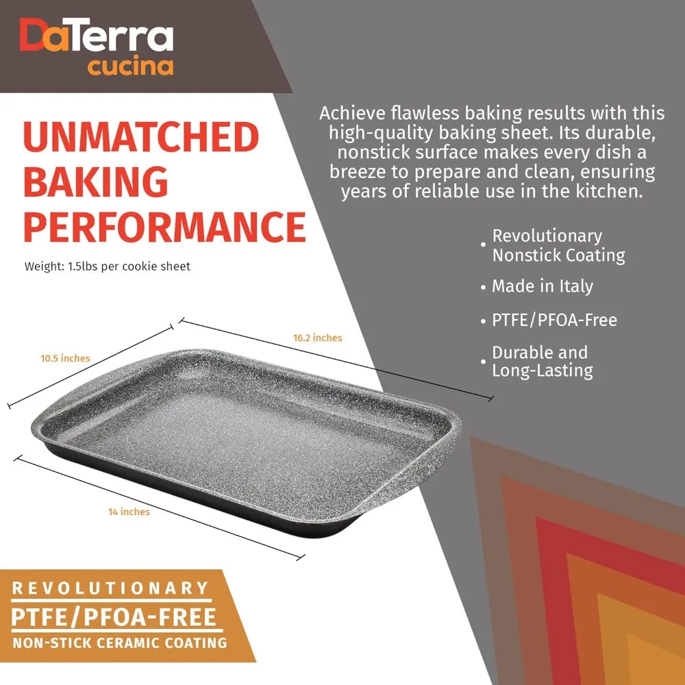 Cucina Nonstick Ceramic Baking Sheets Twin Pack 16x11