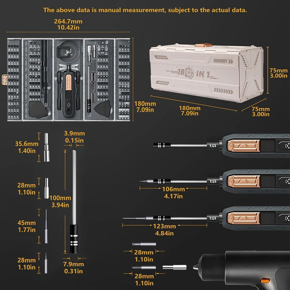 Precision Magnetic Screwdriver Set,Repair Kit,Black And White Colors Are Available,Suitable For Laptop, Mobile Phone, PS5 Etc.