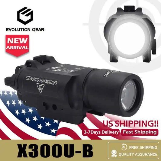 Metal Tactical X300U-B Rifle Light Hunting Flashlight Fit 20mm Rail US Stock