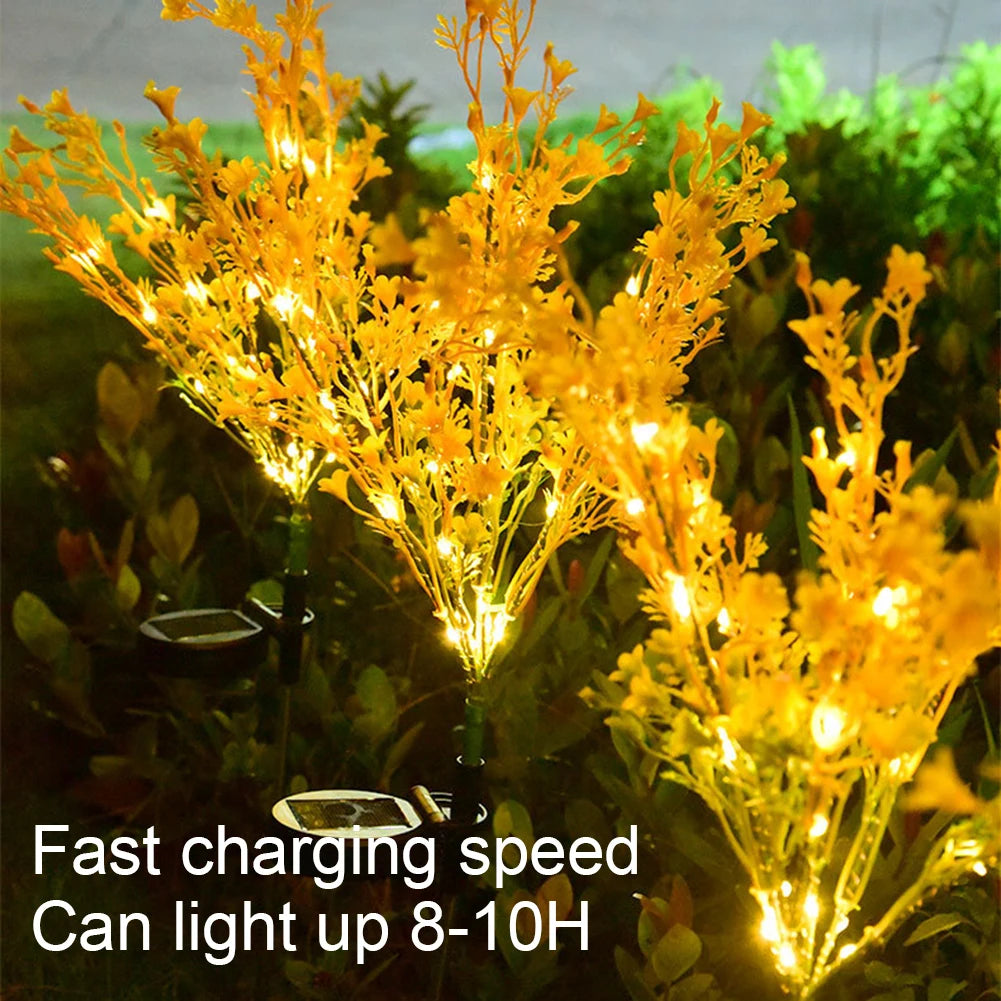Solar Garden Lights Waterproof Dusk To Dawn Ground Plug Lamp Solar Landscape Lawn Lamp for Patio Yard Pathway Balcony Decoration