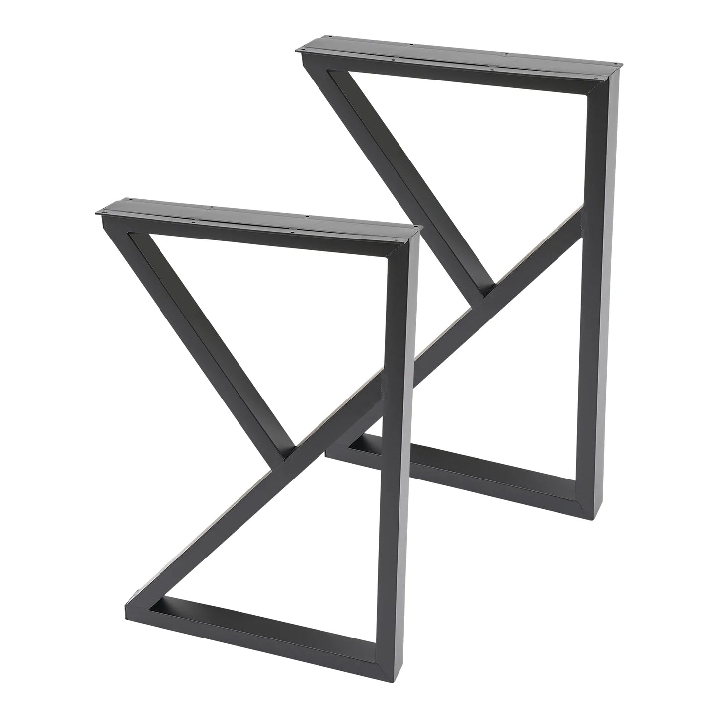 Sturdy Foldable Hairpin Table Legs with High Weight Capacity, Adjustable Feet for Floor Balance, Industrial Style for Furniture