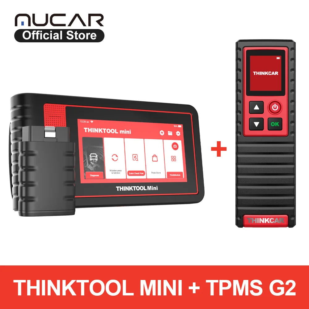 THINKTOOL MINI 2 Auto OBD2 Scanner Car Diagnostic Tool Full System Scan Tool Support Bidirectional Control ECU Coding 28 Resets