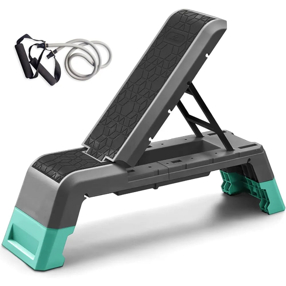 Multifunctional Aerobic Deck with Cord Workout Platform Adjustable Dumbbell Bench Weight Bench Professional Fitness Equipment f
