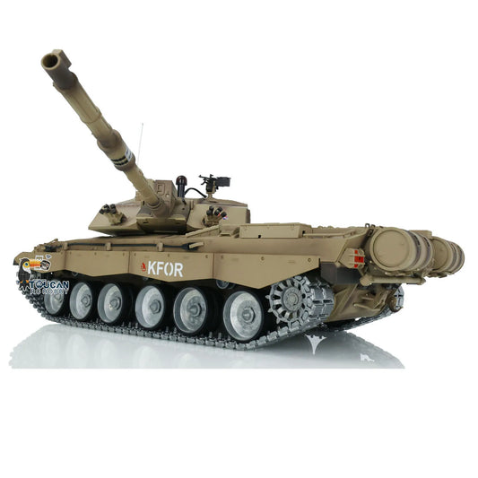 US Stock Heng Long 1/16 7.0 Customized Challenger II RC Tank 360° Turret Metal Tracks British Main Battle Tank 3908 Panzer Toy