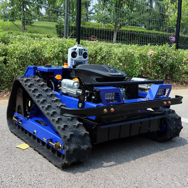 Remote Control Lawn Mower Rc Crawler 7.5HP Slope Mowing Machine Tracked Radio Controlled Grass Cutter Robotic Mowers