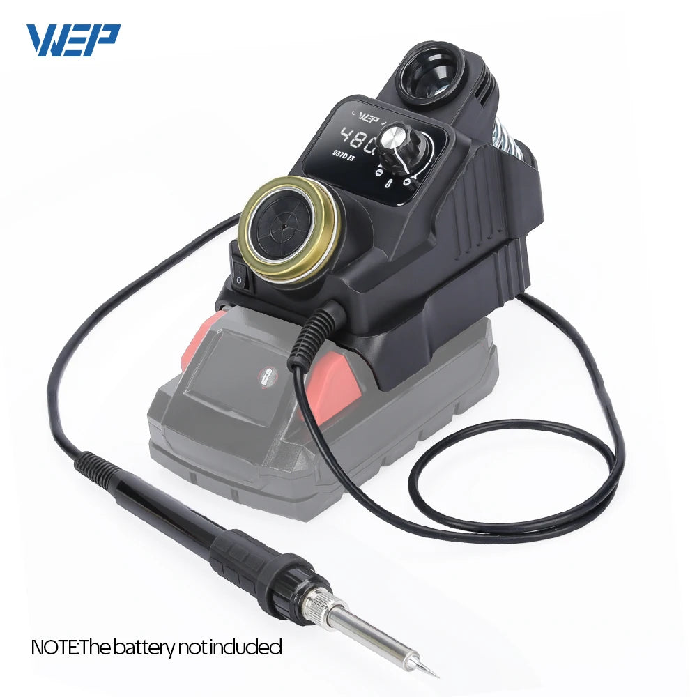 WEP 937D-I Portable Soldering Station Electric Cordless Solder Iron  Kit Fast Heating For Milwaukee Battery 18/20V