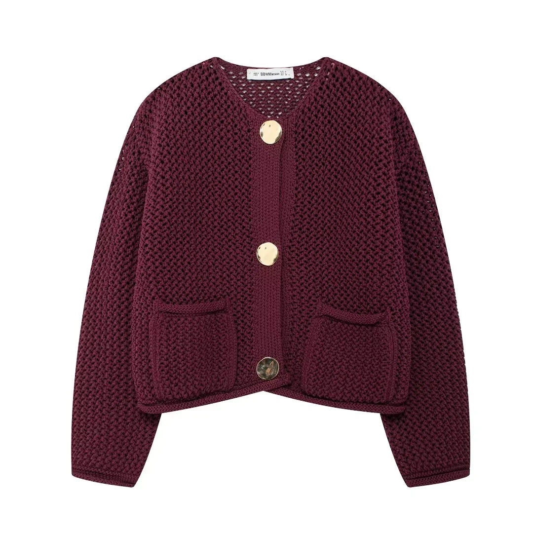 2025 Autumn Winter Knitted Cardigans For Women Casual Button Long Sleeve Female Sweater 2025 Fashion Loose Lady Cardigans Coat