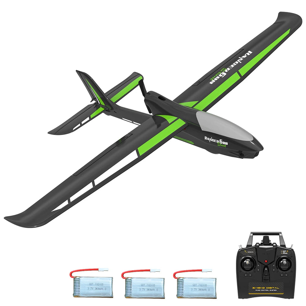 VolantexRC 76102SR Ranger 600 EPP 2.4GHz 4CH 6-Axis Gyro One Key Aerobatics XPilot Stabilization System RC Airplane Glider RTF