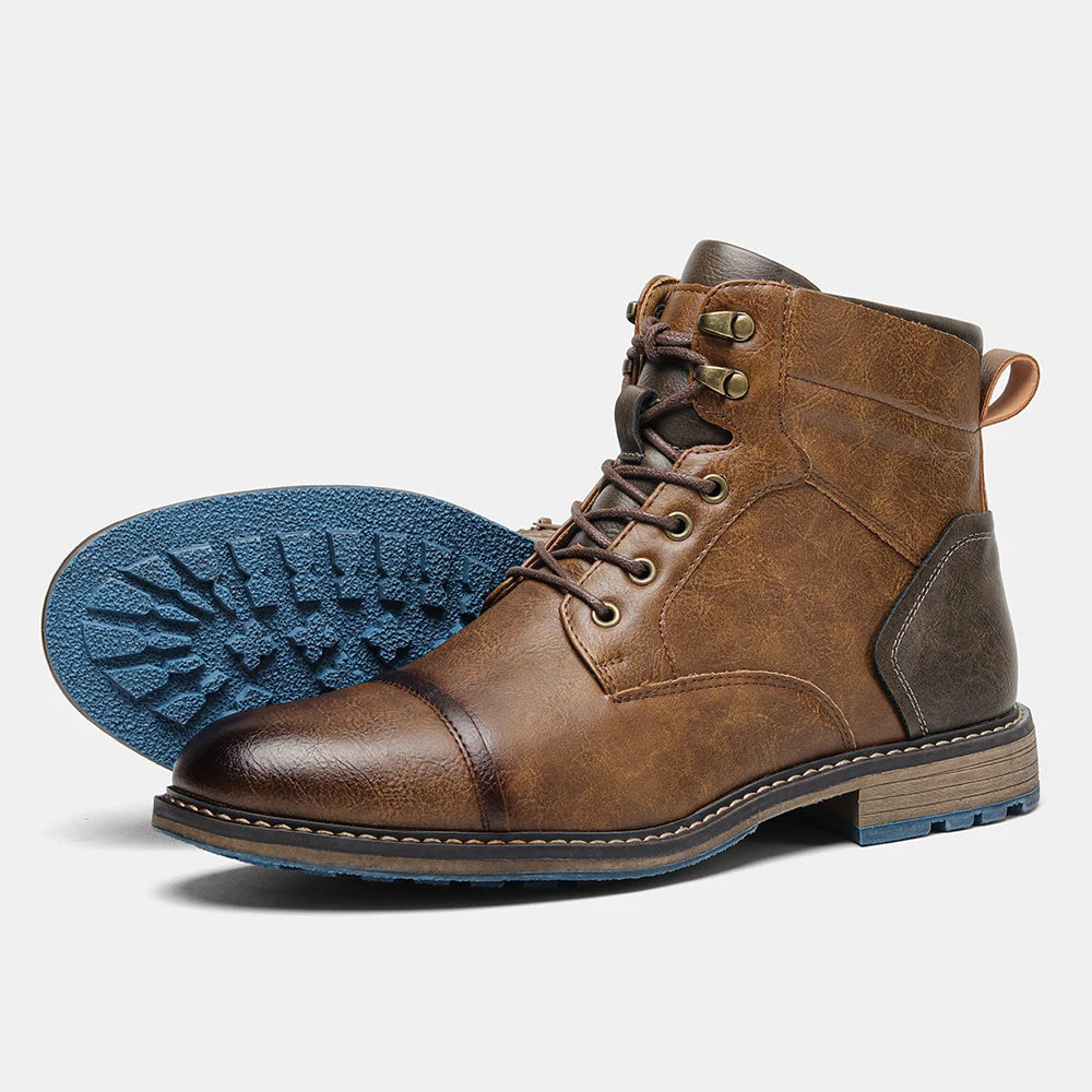 Retro Men Boots Outdoor Casual Fashion Ankle Boots Everyday