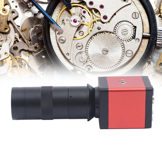 110V HDMI Video Microscope USB Camera 60FPS HD Industrial Video Digital with Remote Control for PCB Board, Hardware, Connector