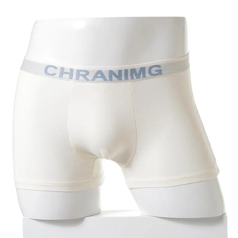 Men Letter Print Boxer Briefs Elastic Mid Waist Letter Pattern Underwear Seamless Breathable Underpants Shorts Comfortable-Soft