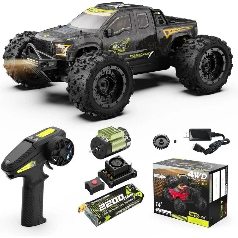 Remote Control Car Hobby Off-Road Remote Brushless Fast RC Cars for Adults, Top Speed 60+ MPH RC Truck,