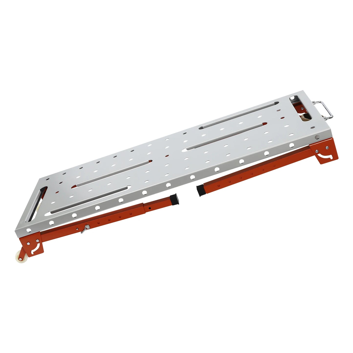 Welding Table with Adjustable Height, 2mm Thick Steel Top, 1000 lbs Capacity, Foldable Design with Casters, Easy to Clean and St