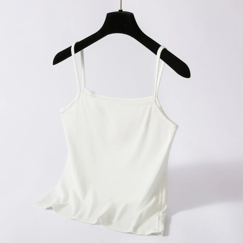 2025 Plus Size Woman Clothing Camisole Sexy Summer Fashion Thin Camis Korean Style Spaghetti Strap Sleeveless Tank Tops