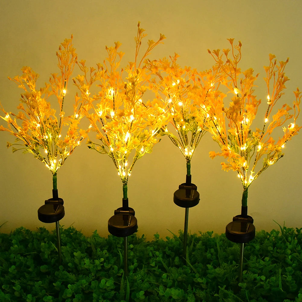 Solar Garden Lights Waterproof Dusk To Dawn Ground Plug Lamp Solar Landscape Lawn Lamp for Patio Yard Pathway Balcony Decoration