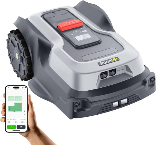 Customizable Robot Lawn Mower Wire Free, RTK+Vision Ride-on Edge Mapping Mowing For 0.35 Acre Yard, AI Obstacle Avoidance