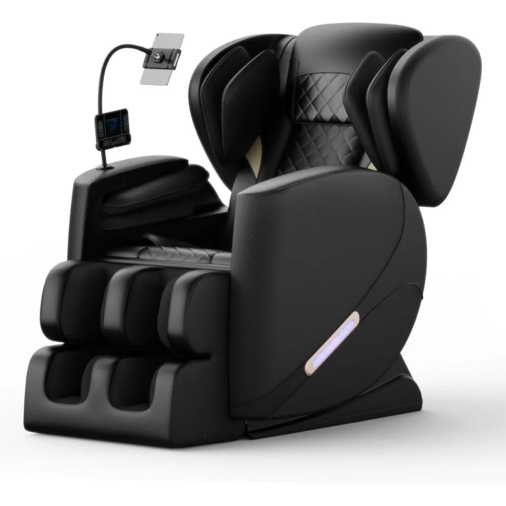 L-Shaped Full Body Massage Chair Recliner – Zero Gravity Reclining Chair with Air Pressure Massage for Adults