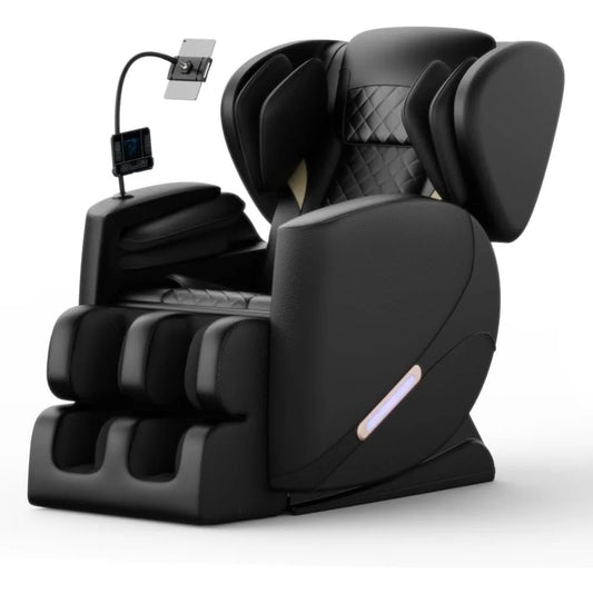 L-Shaped Full Body Massage Chair Recliner – Zero Gravity Reclining Chair with Air Pressure Massage for Adults