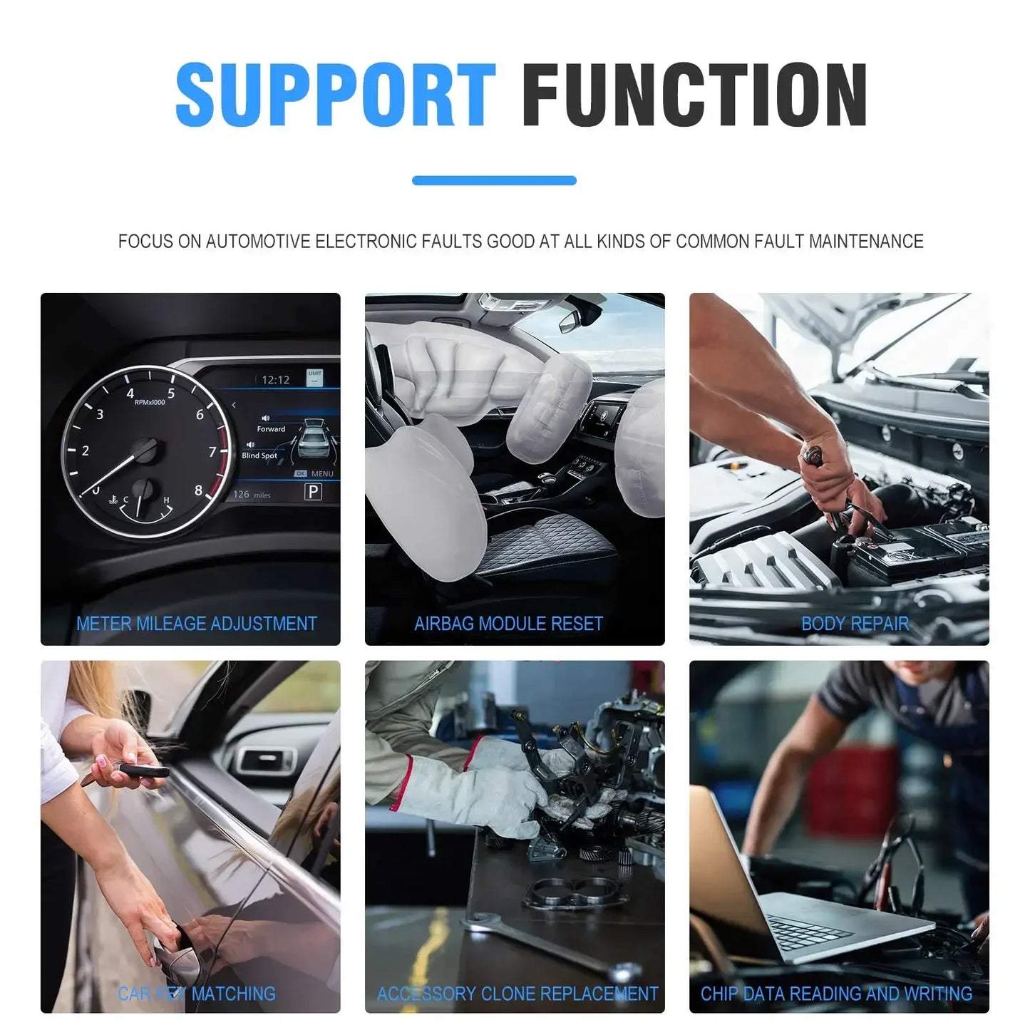 CGDI CG100X Programmer for Airbag Reset Mileage Adjustment and Chip Reading Support MQB Add RH850 R7F701407