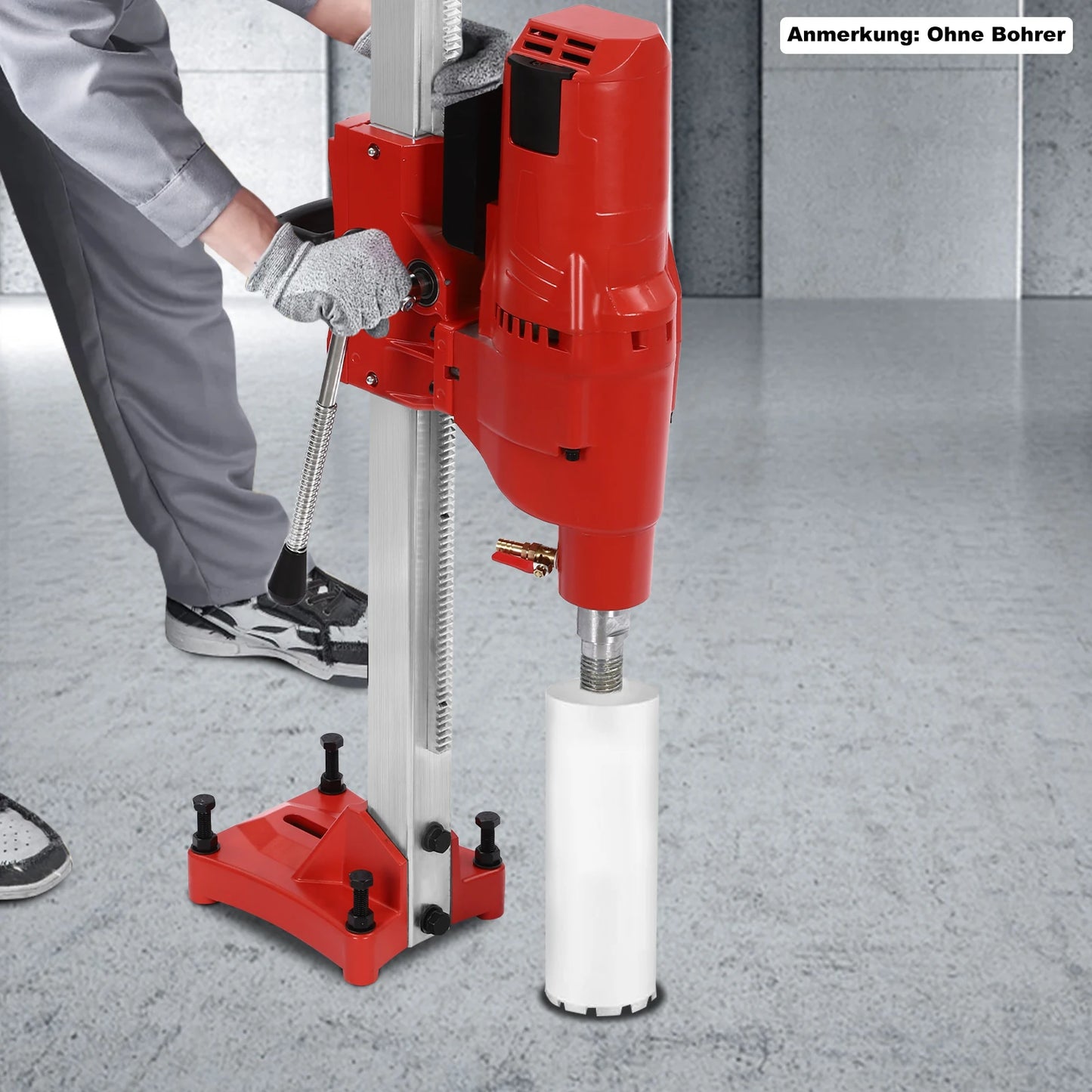 4250W Wall Hole Opener Tools Set 1m/3.3ft Diamond Core Drilling Machine For Drilling Work Max 10in Drilling Diameter