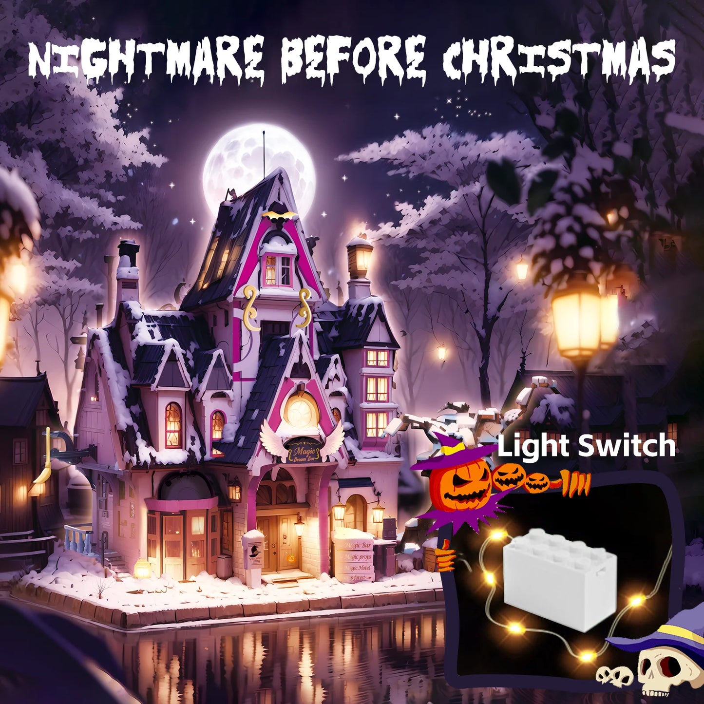 2639Pcs Magic Bar Building Blocks Creative City Street View