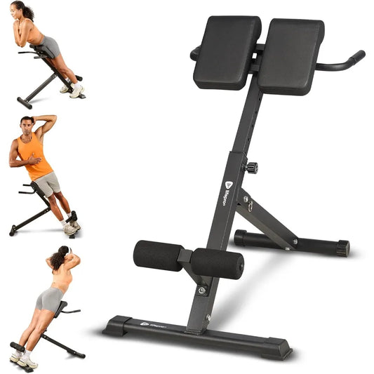 Lifepro SculptTrainer Roman Chair – Hyperextension Bench for Strength Training – Adjustable Back Extension Machine, Ab Bench & F